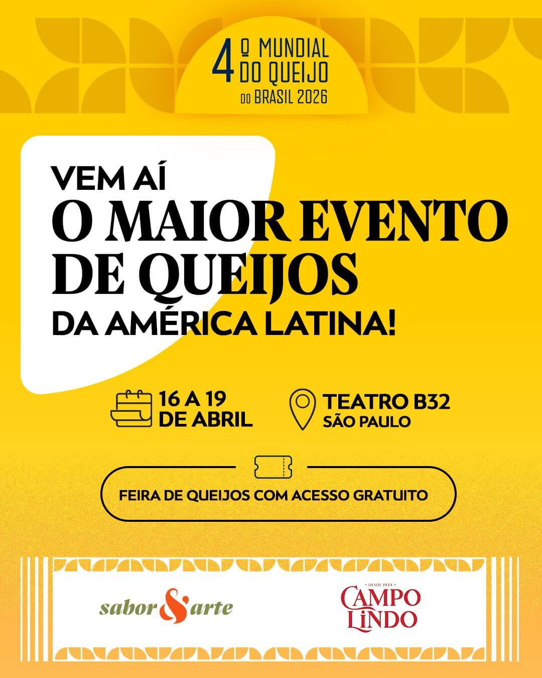 4º Mundial do Queijo do Brasil 2026